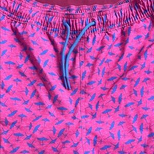 Vineyard Vines Boys Red and Blue Umbrella Shorts
